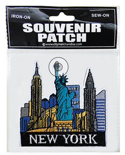Iron-On and Sew-On Patch NY Sol/Skyline