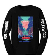 Hollywood Car & Palm Long Sleeves