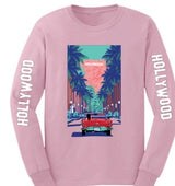 Hollywood Car & Palm Long Sleeves
