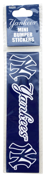 Yankees Mini Bumper Stickers