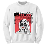 Hollywood Sign Girl Crewneck