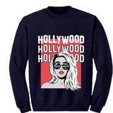 Hollywood Sign Girl Crewneck