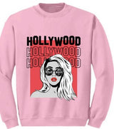 Hollywood Sign Girl Crewneck
