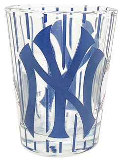 Yankees Clear Blue Striped Shotglass