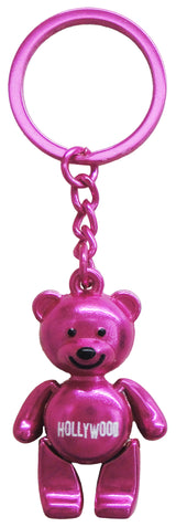 Hollywood Metallic Bear Keychains