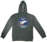 NASA Retro Rocket Ship Hooded Sweatshirt