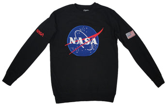 NASA Crewneck Sweatshirt with Meatball and Flag