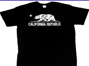California Republic T-Shirt Black