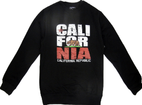 California Republic Sweatshirt Crewneck Black