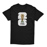 FIFA World Cup 2026 Unisex Tees Black With White Logo