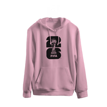 FIFA World Cup 2026 Embroidered Hoodie Pink