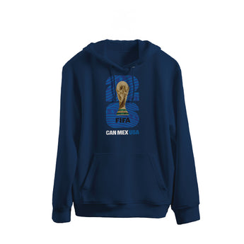 FIFA World Cup 2026 Navy Blue Hoodie With Blue Logo