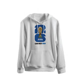 FIFA World Cup 2026 Hoodie White With Blue Logo