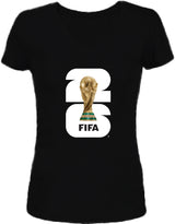 FIFA World Cup 2026 Womens V-neck Tees Black
