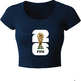 FIFA World Cup 2026 Womens Croptop Black