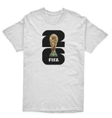 FIFA World Cup 2026 White Youth Tees With Black Logo