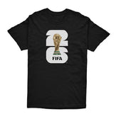 FIFA World Cup 2026 Black Youth Tees With White Logo