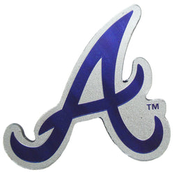Atlanta Braves Blue A Foil Magnets