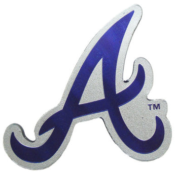 Atlanta Braves Blue A Foil Magnets