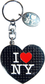 Sparkling Black Heart Shape Keyring with Magic Glitter TM