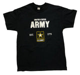 Black United States Army Shirt