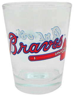 Atlanta Braves Clear Shotglass