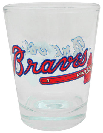 Atlanta Braves Clear Shotglass