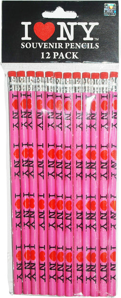 12-Pack Pink Pencils with Eraser Attachment - Ideal for Writing and Sketching