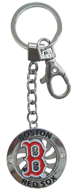 Red Sox B Spinning Keychain