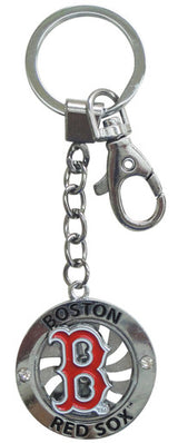 Red Sox B Spinning Keychain