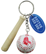 Red Sox Ball with Bat Keychain