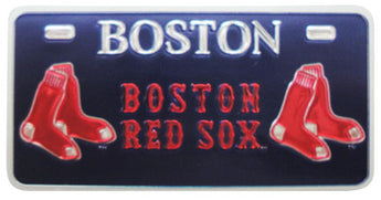 Red Sox Foil License Plate Magnet