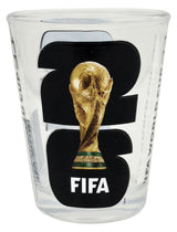 FIFA World Cup 2026 Clear Shotglass Black Logo