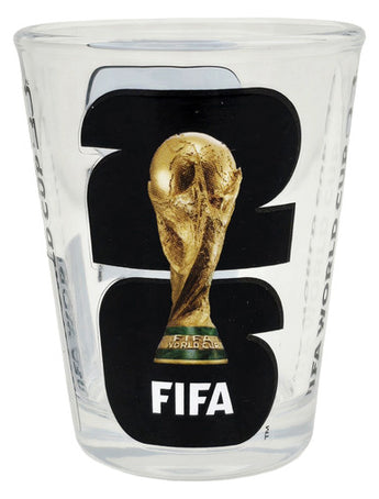 FIFA World Cup 2026 Clear Shotglass Black Logo