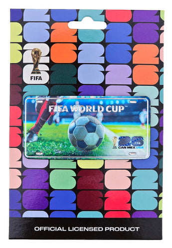 FIFA World Cup 2026 Foil License Plate Magnet Soccer Ball