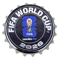 FIFA World Cup 2026 Bottle Cap Opener Magnet Black