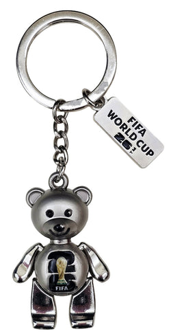 FIFA World Cup 2026 Bear Keyring Silver