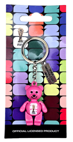 FIFA World Cup 2026 Bear Keyring Pink