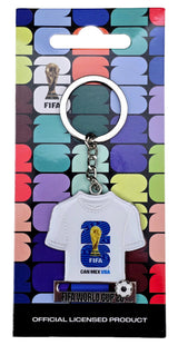 FIFA World Cup 2026 Sliding Keyring Navy White T-Shirt