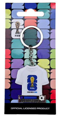 FIFA World Cup 2026 Sliding Keyring Navy White T-Shirt