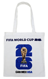 FIFA World Cup 2026 Blue Logo Cotton Canvas Tote