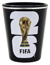 FIFA World Cup 2026 Black Clear Shotglass With Silver