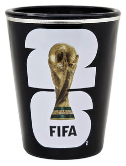 FIFA World Cup 2026 Black Clear Shotglass With Silver