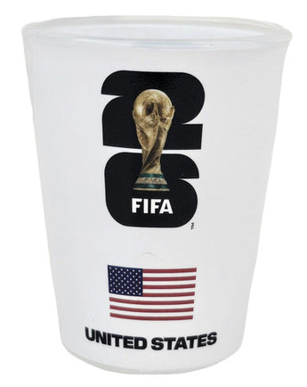 FIFA World Cup 2026 Clear Shotglass USA Flag
