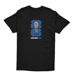 FIFA World Cup 2026 Unisex Tees Black With Blue Logo