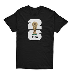 FIFA World Cup 2026 Unisex Tees Black With White Logo