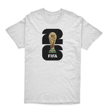 FIFA World Cup 2026 Unisex Tees White With Black Logo