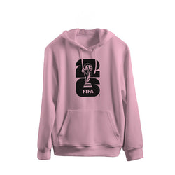 FIFA World Cup 2026 Embroidered Hoodie Pink