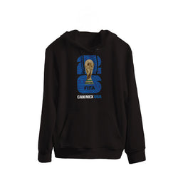 FIFA World Cup 2026 Black Hoodie With Blue Logo
