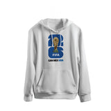 FIFA World Cup 2026 Hoodie White With Blue Logo